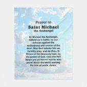 Katholiek Gebed voor Bescherming en Moed Fleece Deken (Voorkant)