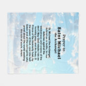 Katholiek Gebed voor Bescherming en Moed Fleece Deken (Voorkant (Horizontaal))