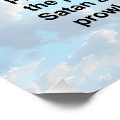 Katholiek Gebed voor Bescherming en Moed Perfect Poster (Hoek)