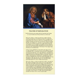 Katholiek gebed voor de meest Heilige Drievulheid— Reclamekaart