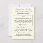 Katholiek gebed voor Jezus door Mary (Achterkant)