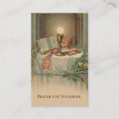 Katholiek gebed voor roepingen Heilige Kaart Visitekaartje (Voorkant)