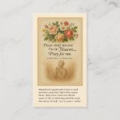 Katholiek gebed voor zielen in purgatory Funeral Plaatskaartje (Voorkant)
