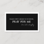 Katholiek gebed voor zielen in purgatory Funeral Plaatskaartje (Voorkant)