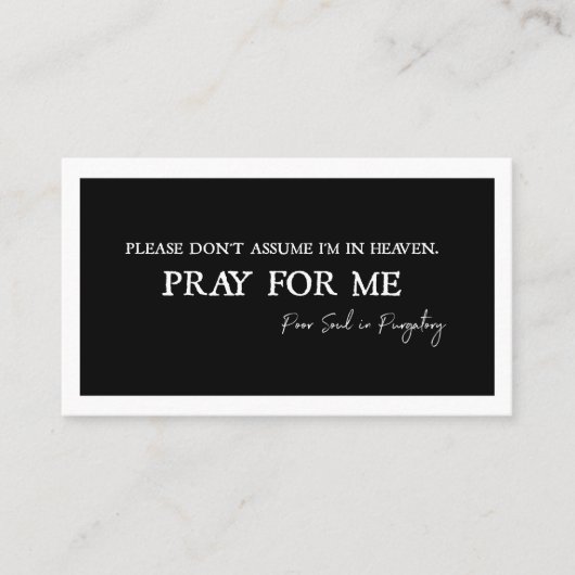Katholiek gebed voor zielen in purgatory Funeral Plaatskaartje (Voorkant)
