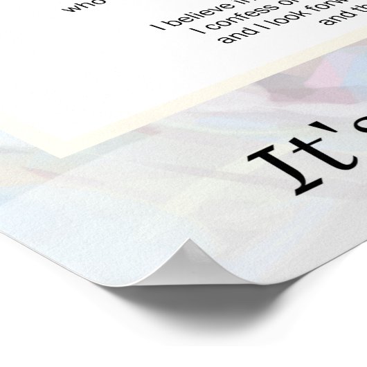 Katholiek gemaakt Poster Kies uw grootte (Hoek)