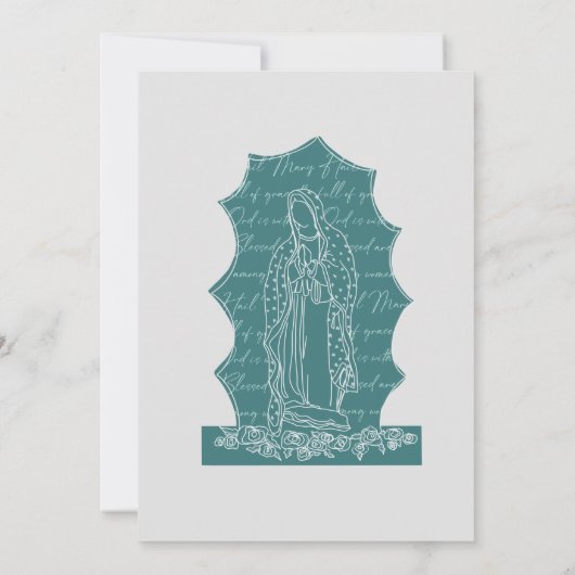 Katholiek Gezegend Moeder Doop Kaart (Achterkant)