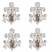 Katholiek Gezegende Maagd Maria Bloemen Religieus Sticker (Voorkant)