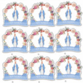 Katholiek Gezegende Maagd Maria Bloemen Religieus Sticker (Voorkant)