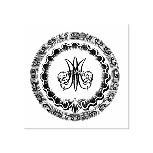 Katholiek Gezegende Maagd Maria Marian Symbool Rubberstempel (Afrduk)