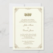 Katholiek Goud Maria & Jezus Trouwen Kaart (Voorkant)