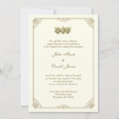 Katholiek Goud Maria & Jezus Trouwen Kaart (Voorkant)