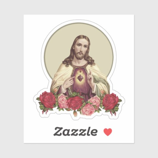 Katholiek Heilig Hart Goddelijke Barmhartigheid Je Sticker (Vel)