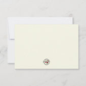 Katholiek Heilig Hart Kruis Begrafenis Bedankkaart (Achterkant)