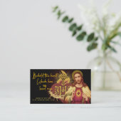 Katholiek Heilig Hart van Jezus Geheugen Gebed Plaatskaartje (Staand voorkant)