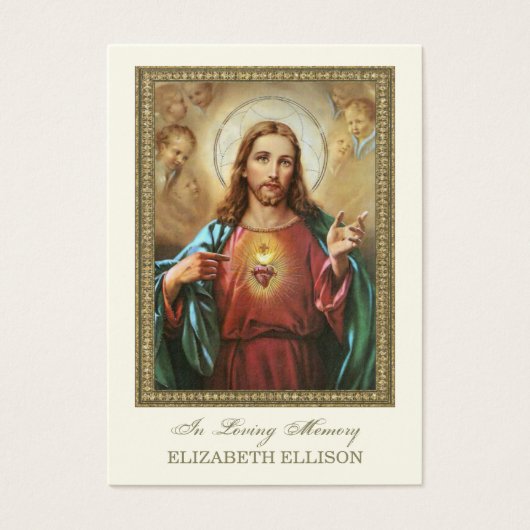 Katholiek Heilig Hart van Jezus Kaart van het Begr (Voorkant)