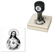 Katholiek Heilig Hart van Jezus Traditioneel Rubberstempel (Gestempeld)