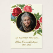 Katholiek herdenkingsgebed Guadalupe Visitekaartje (Voorkant)