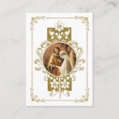 Katholiek Huwelijk Gebed Bruiloft Goud Plaatskaartje (Voorkant)