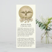 Katholiek Huwelijk Gebed tot de Heilige Geest (Staand voorkant)