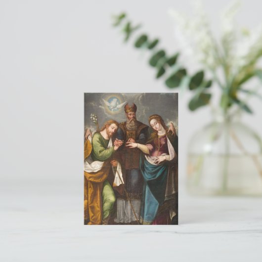 Katholiek Huwelijk Gebed tot Heilige Geest (Geest) Visitekaartje (Staand voorkant)