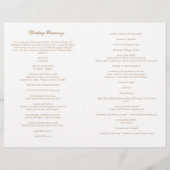  Katholiek Huwelijksceremonie Programma (Achterkant)