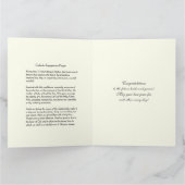 Katholiek Huwelijksgebed Gefeliciteerd  Kaart (Binnen)