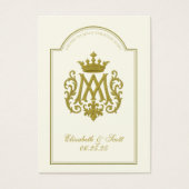 Katholiek huwelijksgebed Gold Marian Visitekaartje (Voorkant)