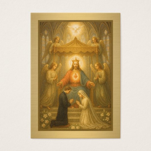 Katholiek huwelijksgebed Kaart Jezus (Voorkant)