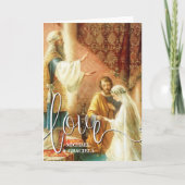 Katholiek huwelijksgebed Witte liefde script overl Kaart (Voorkant)