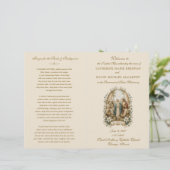 Katholiek Huwelijksprogramma voor de Huwelijksmis (Staand voorkant)