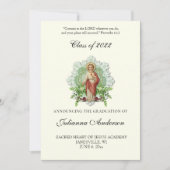 Katholiek Jezus Elegant Religieus Afstuderen Kaart (Voorkant)