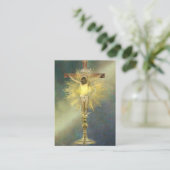 Katholiek Jezus Gedenkmonument Begrafenis Kaart Visitekaartje (Staand voorkant)