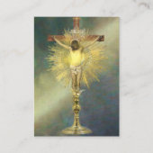 Katholiek Jezus Gedenkmonument Begrafenis Kaart Visitekaartje (Voorkant)