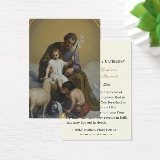 Katholiek Johannes de Doper Huwelijk Heilige Kaart (Bureau)