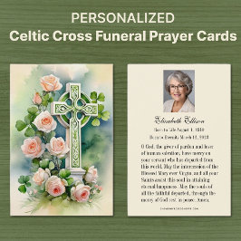 Katholiek Keltisch Kruis Uitvaart Gebed Visitekaartje