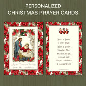 Katholiek Kerstmis Geboorte Gebed Drie Hart Visitekaartje