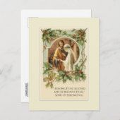 Katholiek Kerstmis SAVE DE DATUM Aankondigingskaart (Voorkant / Achterkant)