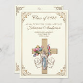Katholiek Klassiek Elegant Religieuze Afstuderen I Kaart (Voorkant / Achterkant)