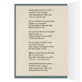 Katholiek Maagd Maria Religieus Gedicht Rozen (Binnen (Links))