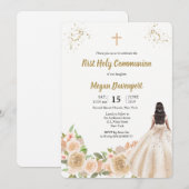 Katholiek Meisje Communie Kaart (Voorkant / Achterkant)