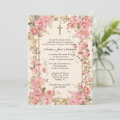 Katholiek meisje doop Maria Jezus Kaart (Staand voorkant)