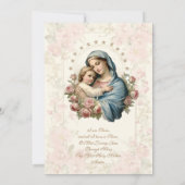 Katholiek meisje doop Maria Jezus Kaart (Achterkant)