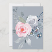 Katholiek meisje eerste communie bloemendecor kaart (Achterkant)