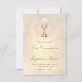 katholiek meisje eerste communie uitnodiging (Voorkant)