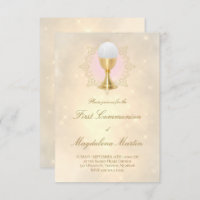 katholiek meisje eerste communie uitnodiging