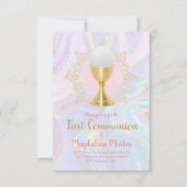 katholiek meisje eerste communiqué vochtmarmer dec kaart (Voorkant)