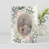 Katholiek meisje Eerste Heilige Communauteit Uitno Kaart (Staand voorkant)