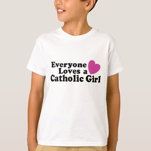 katholiek meisje t-shirt (Voorkant)