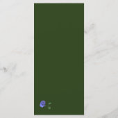 Katholiek Misty-Blue en Groen Bruiloft Menu (Achterkant)